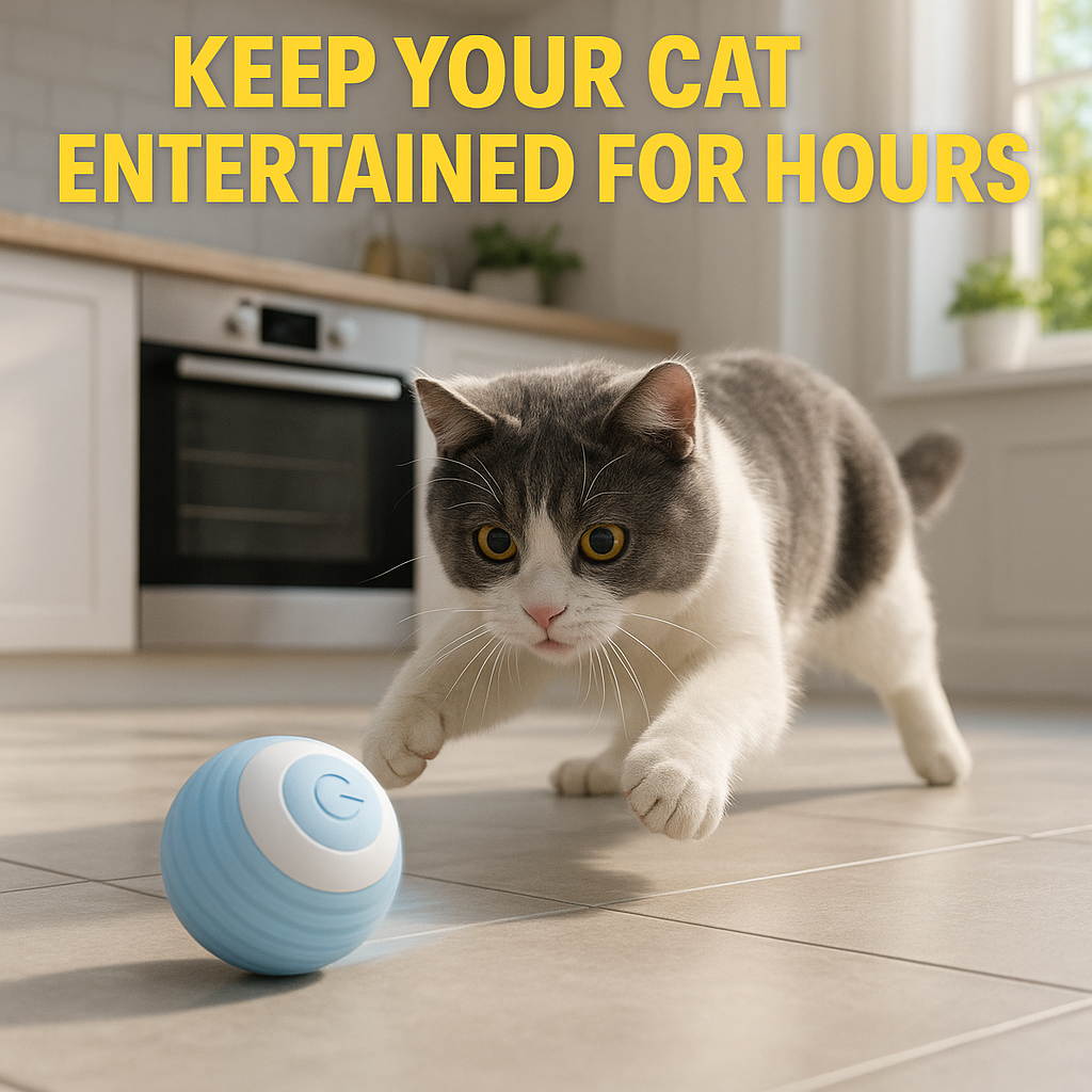 Automatic Cat Teaser Ball - Self Rolling Ball