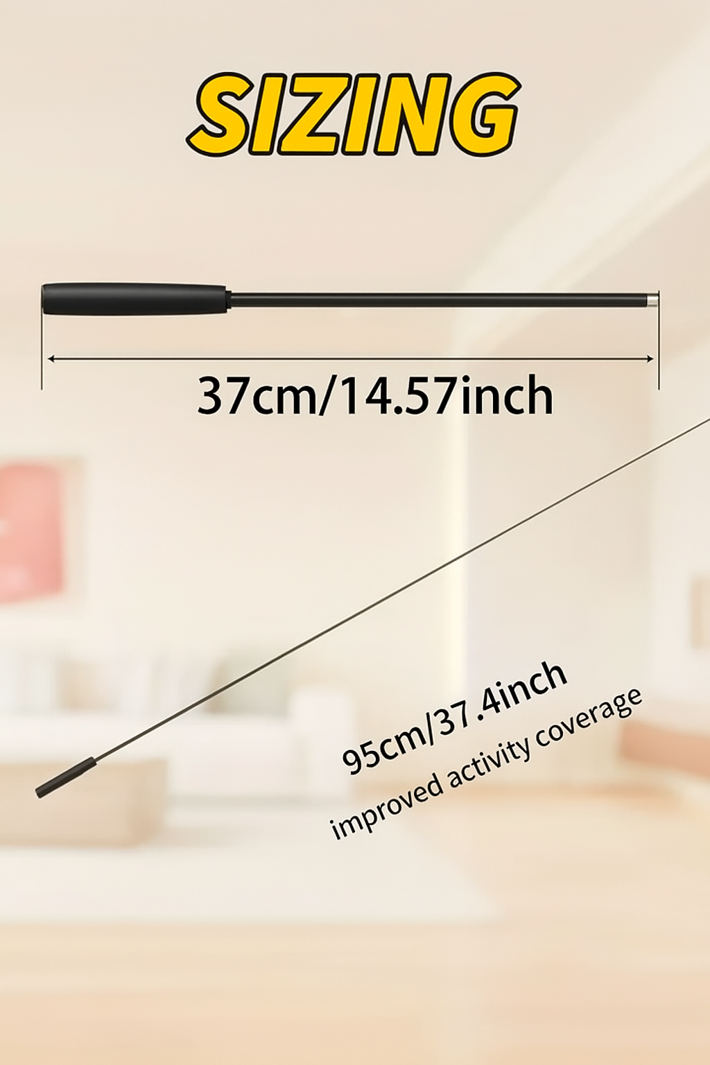 Extendable Toy Teaser Rod