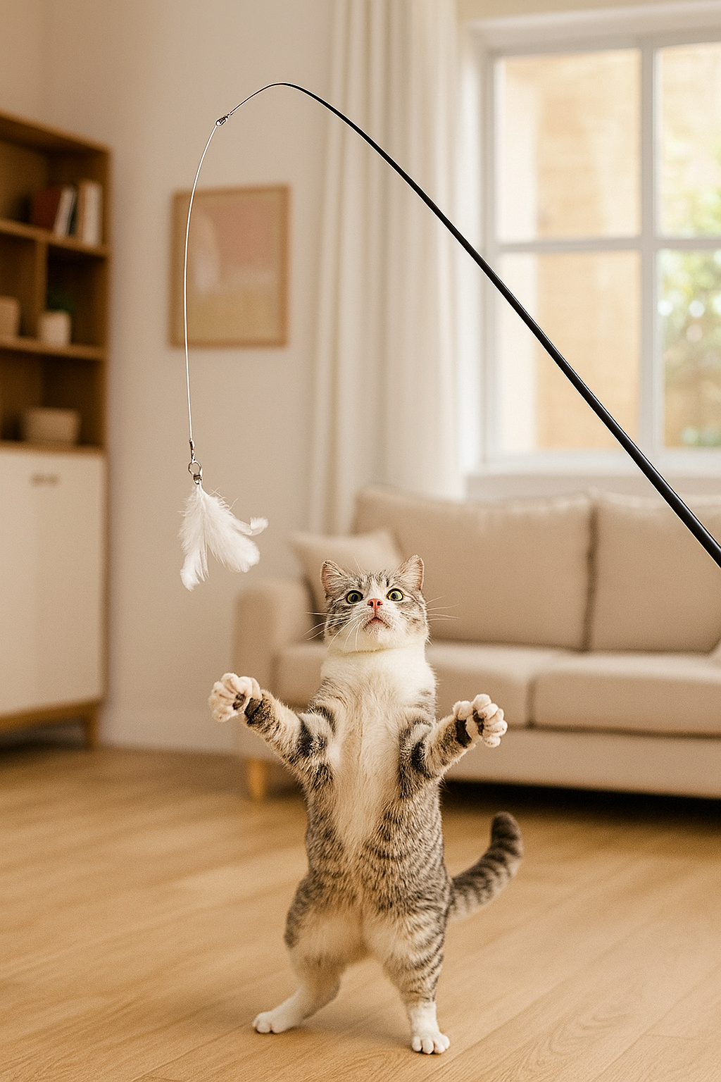 Extendable Toy Teaser Rod