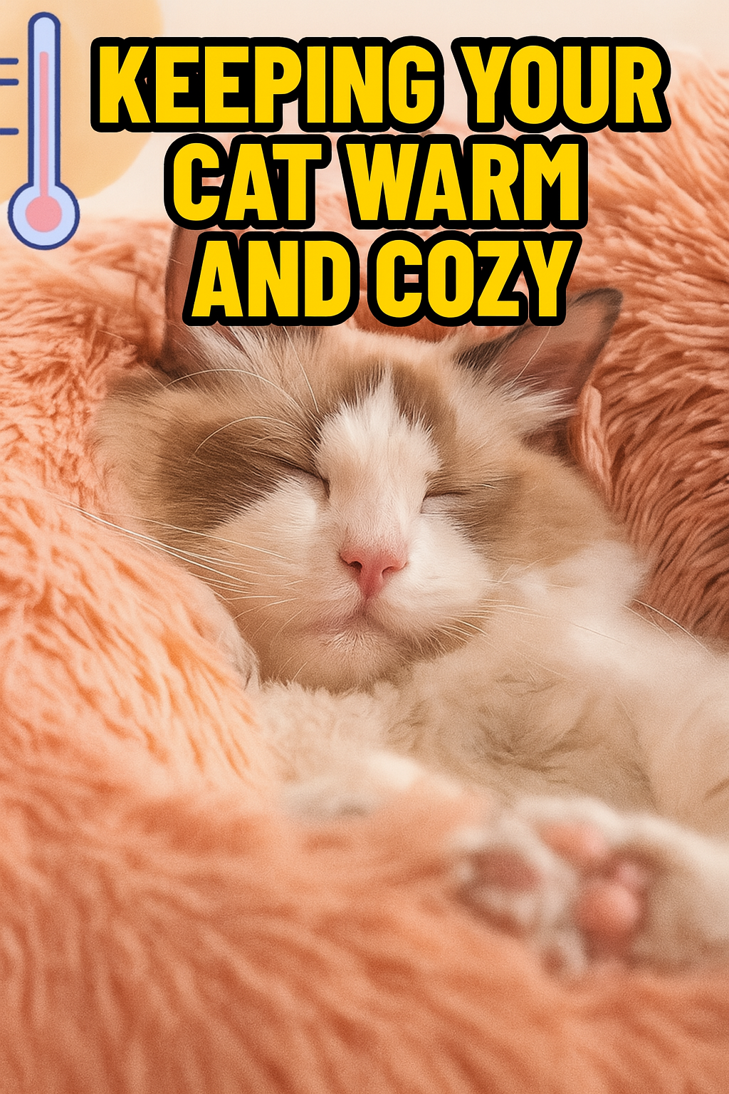 Donut Shaped Fluffy Cat Bed