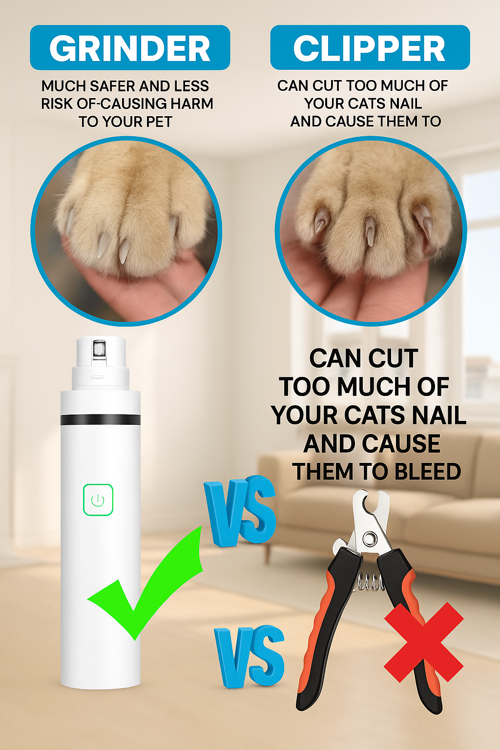 Quiet Electric Nail Grinder - needs editing