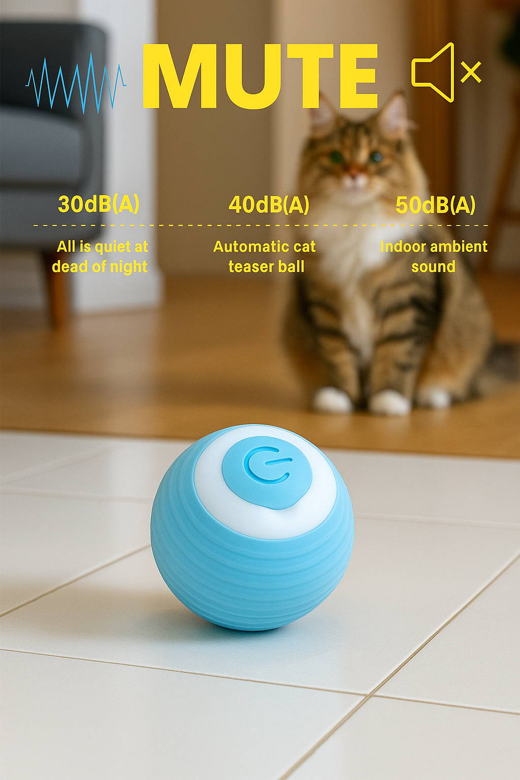 Automatic Cat Teaser Ball - Self Rolling Ball