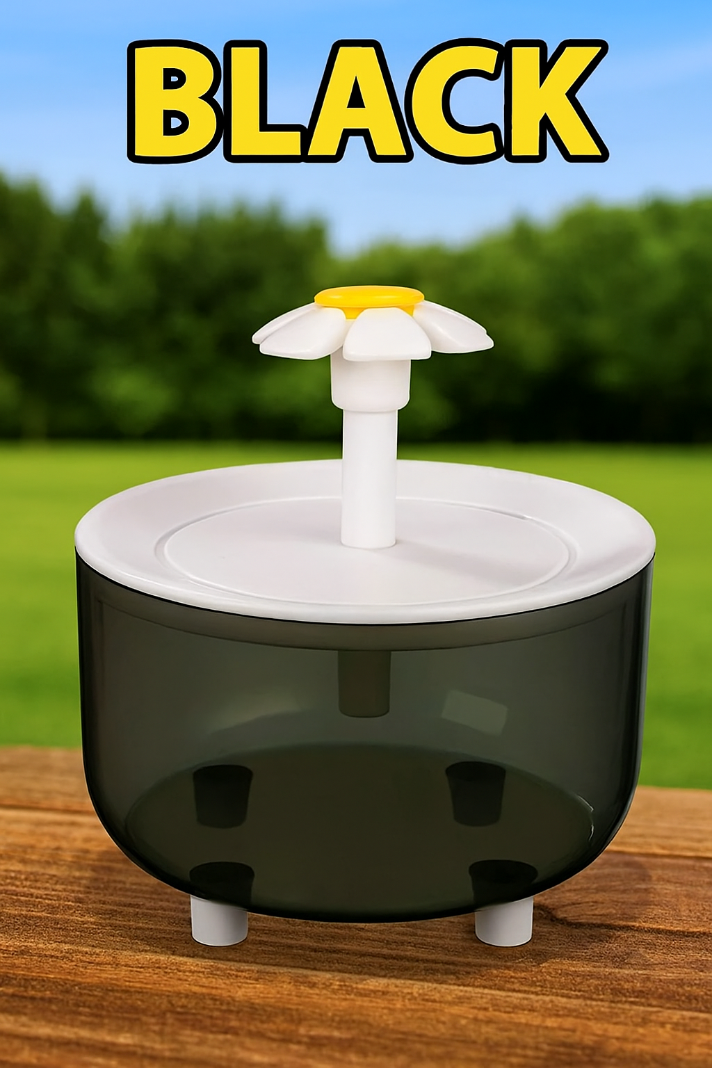 Flower Water Fountain For Cats