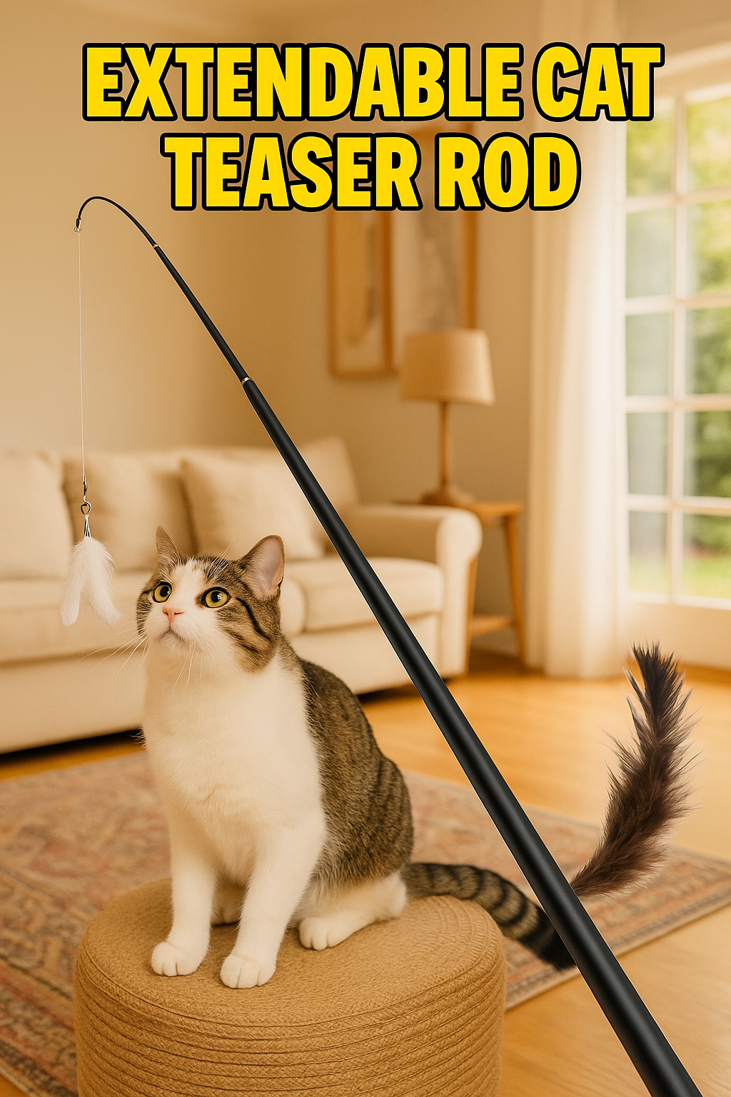 Extendable Toy Teaser Rod