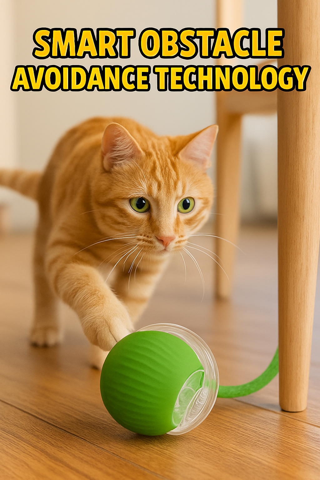 Automatic Rolling Ball With Teaser Tail - 3 PACK