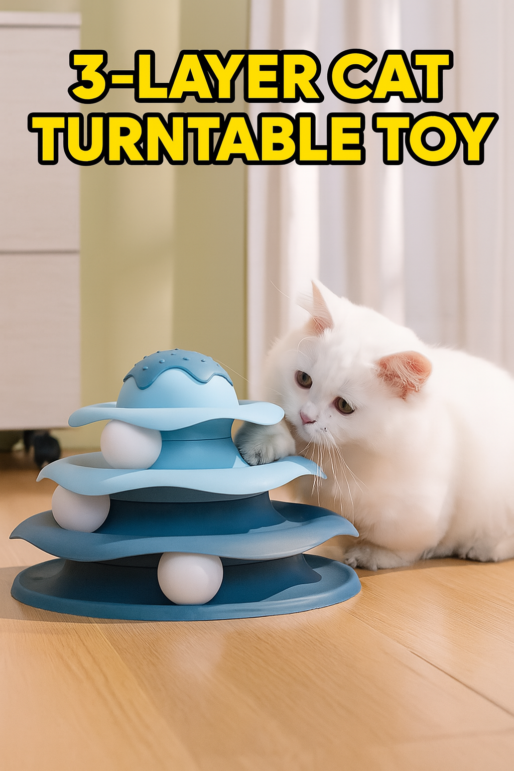 Three - Layer Cat Turntable Toy