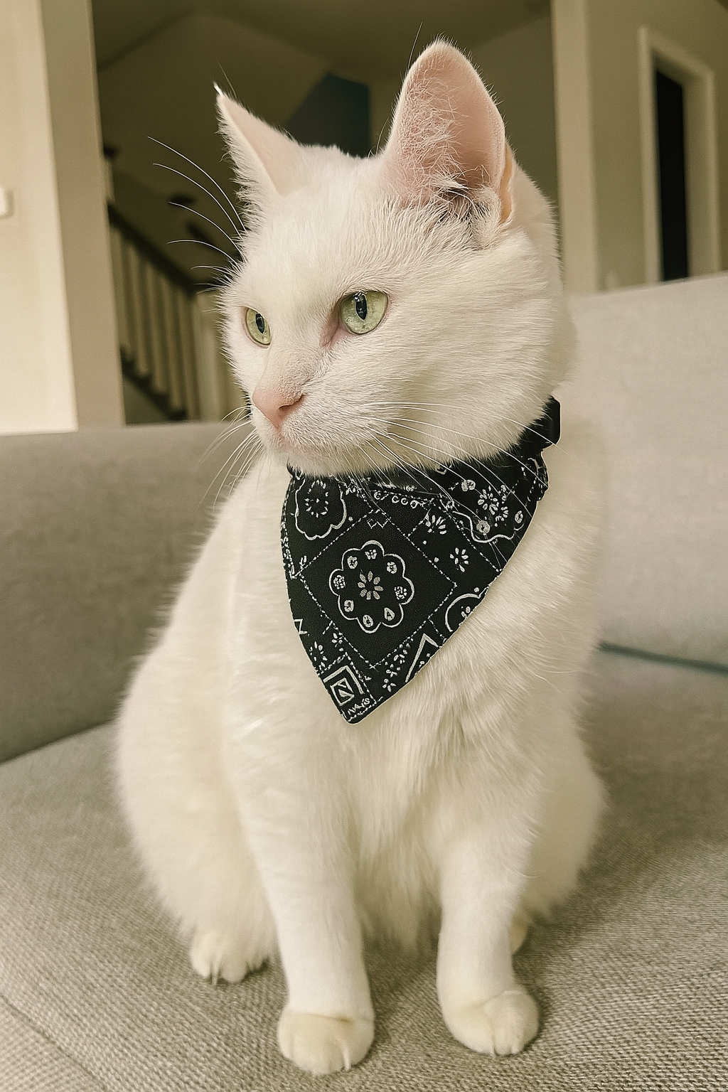 Adjustable Cat Bandana Collar - 6 PACK