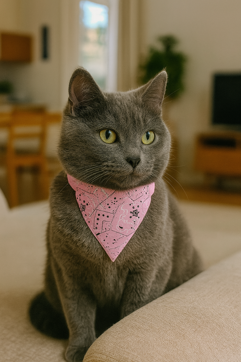 Adjustable Cat Bandana Collar - 6 PACK