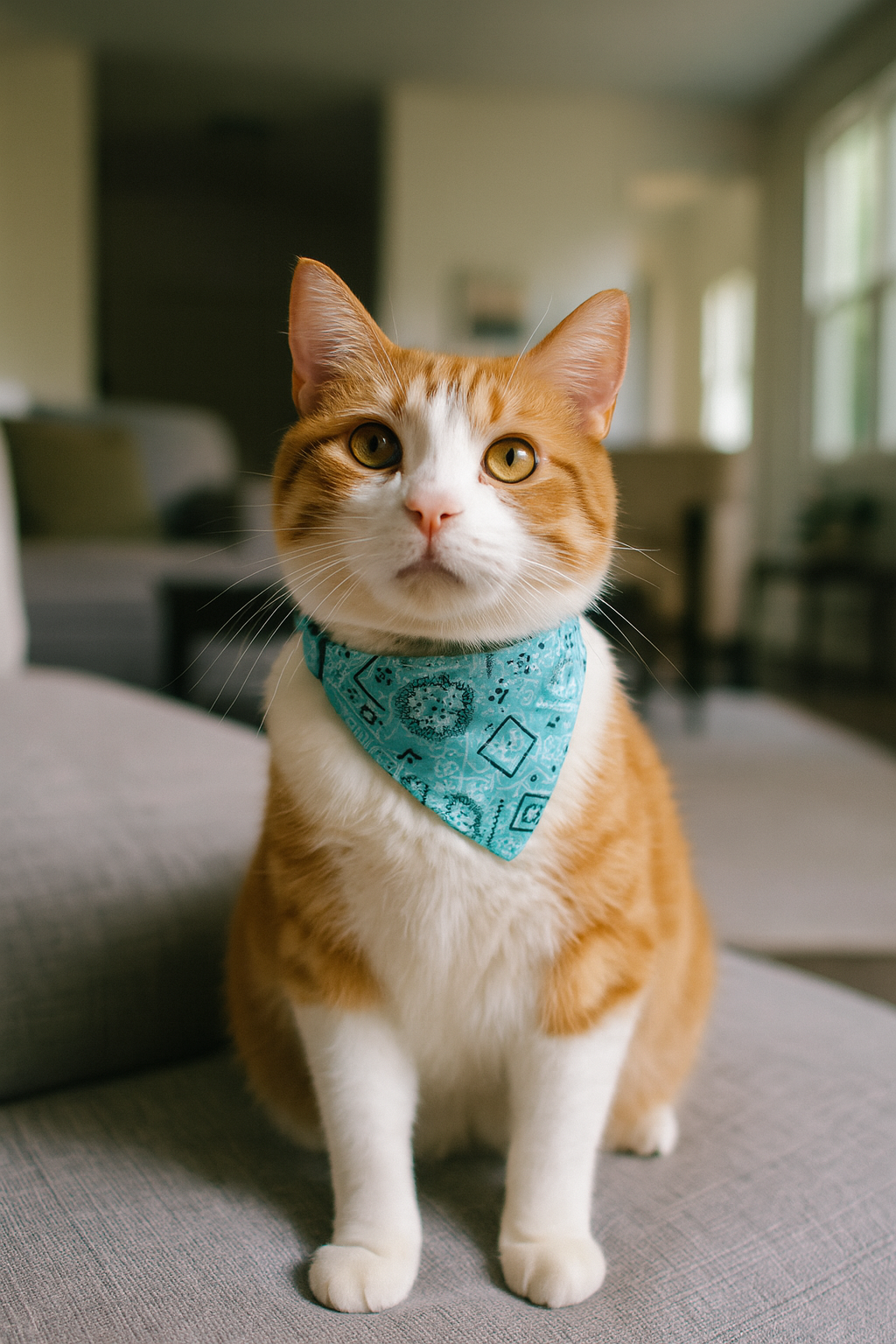 Adjustable Cat Bandana Collar - 6 PACK