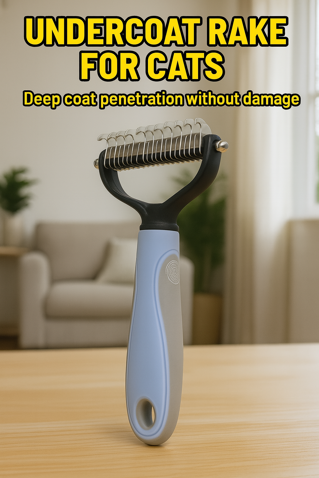 Undercoat Rake For Double Coated Cats