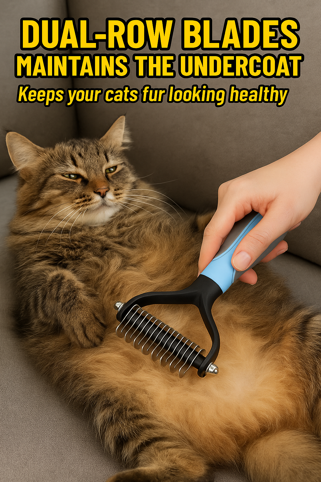 Undercoat Rake For Double Coated Cats