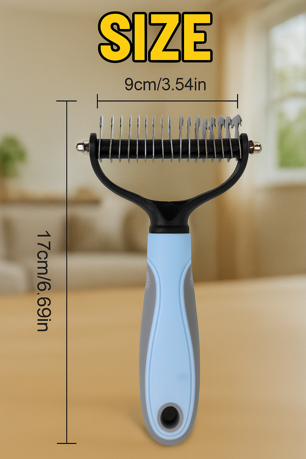 Undercoat Rake For Double Coated Cats
