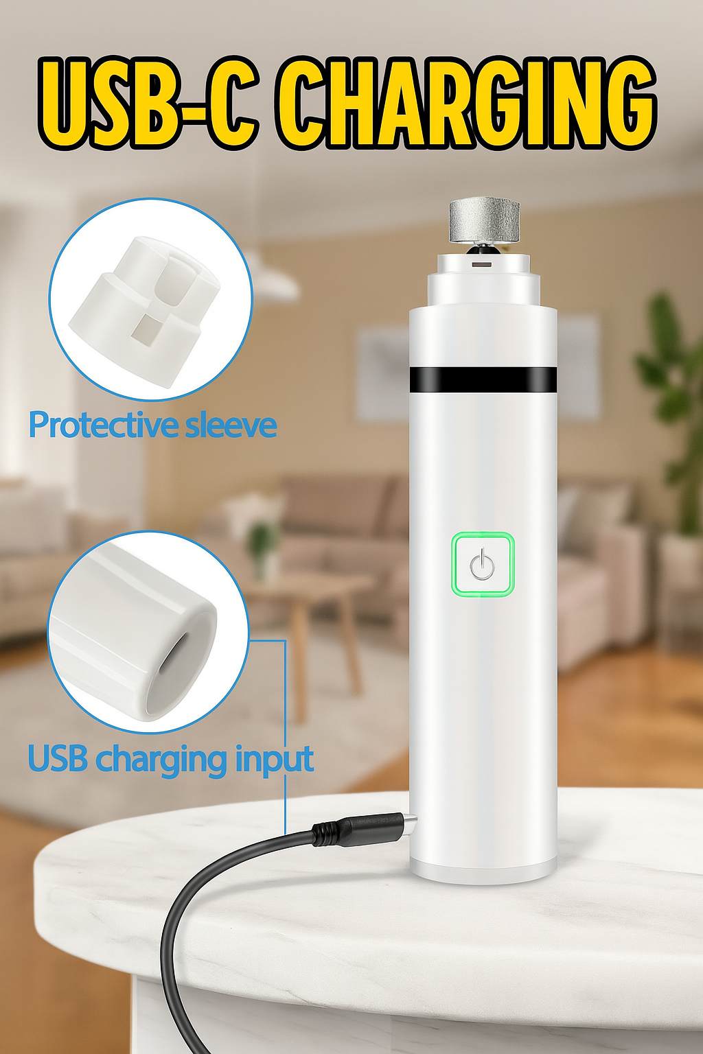 Quiet Electric Nail Grinder - needs editing