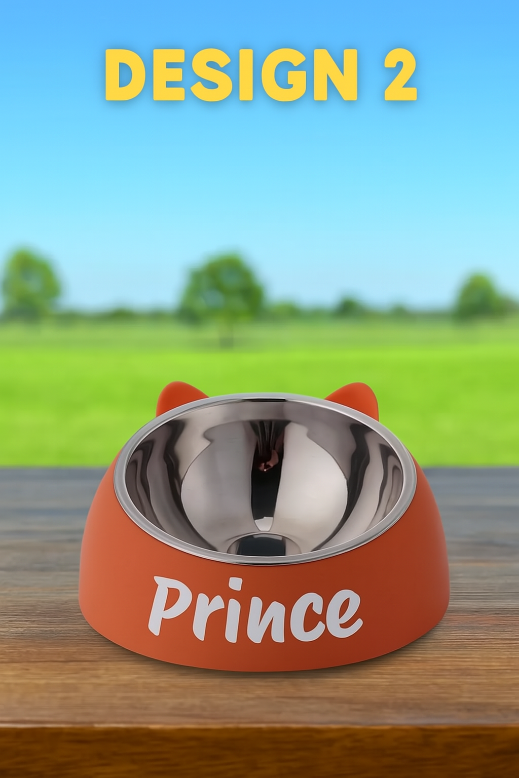 Personalized Stainless Steel Cat Bowl