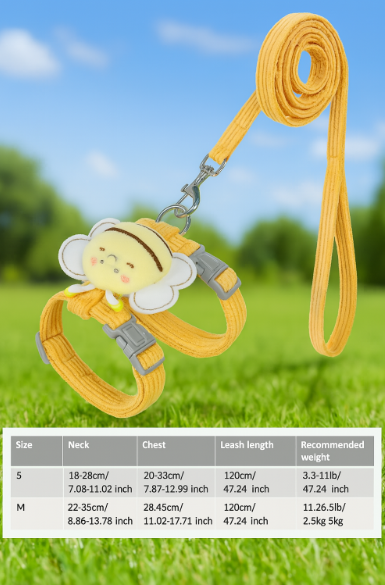 Bumble Bee Cat Leash