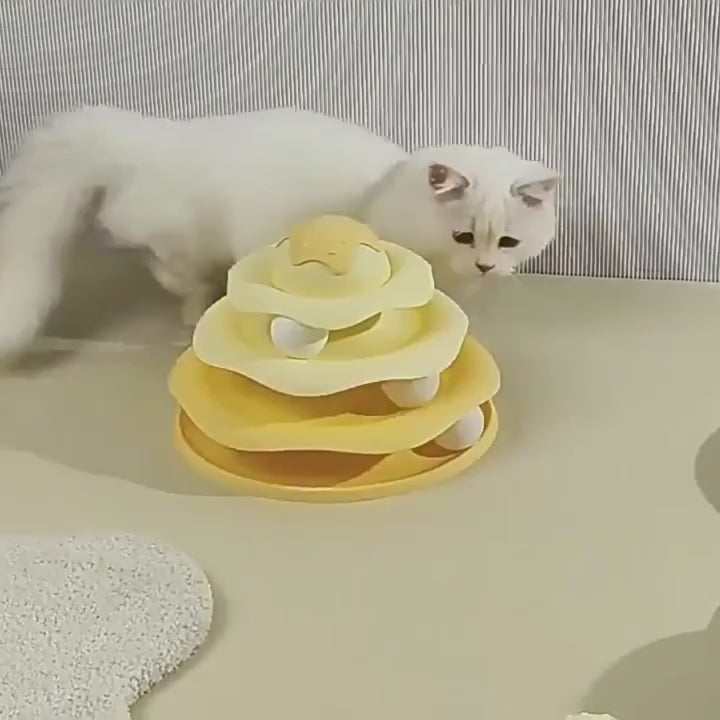 Three - Layer Cat Turntable Toy